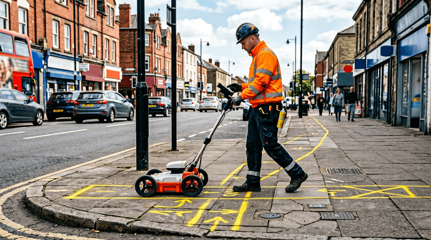 Utility survey before excavation in Chiswick project image